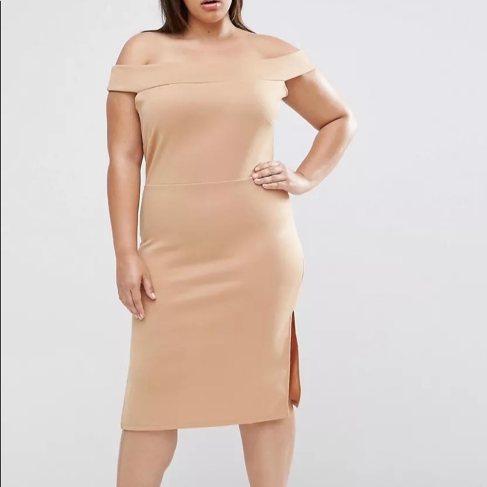 Pink clove nude dress